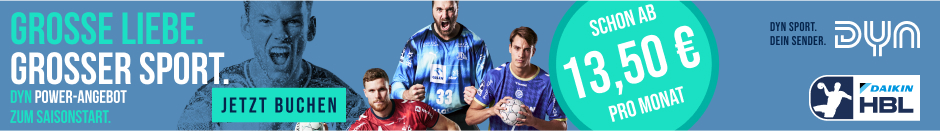 FRISCH AUF! Göppingen live und auf Abruf bei Dyn