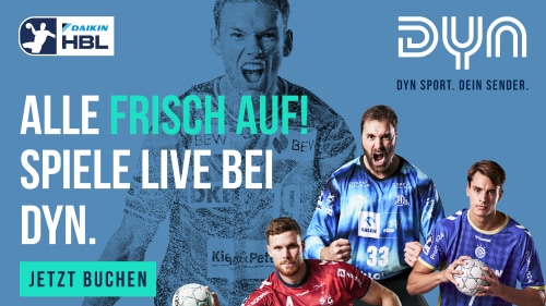 FRISCH AUF! Göppingen live und auf Abruf bei Dyn